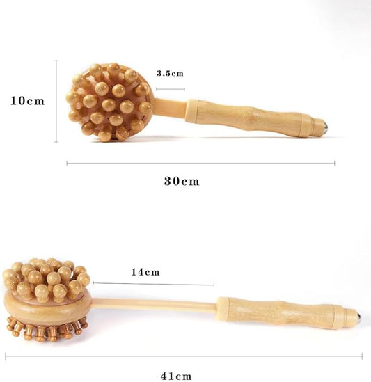Massage Hammer, Retractable Double-Sided Manual Percussion, Body Relaxation Massager, Especially for Back, Neck and Hands, etc. (3.2 inches W*11.6 inches L)