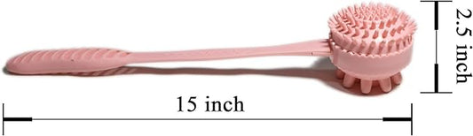 Manual Back Massagers, 2 Pack Massage Hammer for Shoulder Soreness Relief, 15 Inch Long Handheld Plastic Hammer for Whole Body Legs Arms Back in Home Office (Blue+Pink)