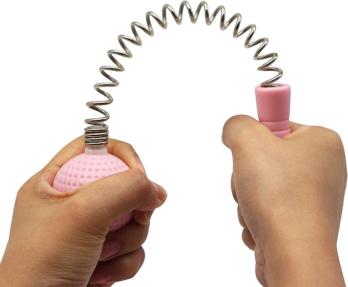 Massager Ball Hammer(2-Pack) Hammer Stick Manual Beat Golf Ball Massager Back Shoulder Massage Full Body Reduce Fatigue Pain(Pink)