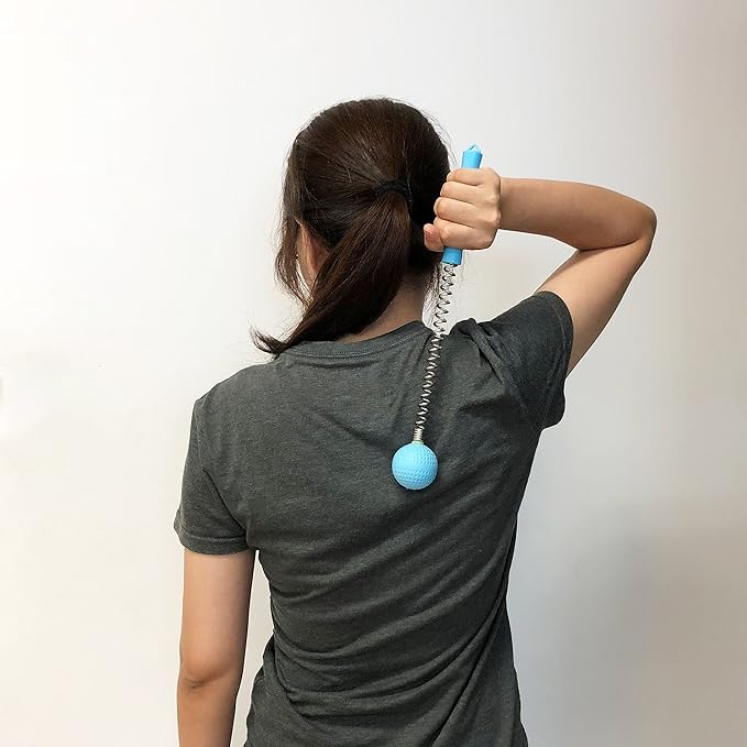 Massager Ball Hammer(2-Pack) Hammer Stick Manual Beat Golf Ball Massager Back Shoulder Massage Full Body Reduce Fatigue Pain(Blue)